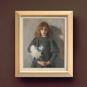 �y���G ���M�d�グ�z�{�Y�i���X�J Girl with Chrysanthemums F8 �y�z����z �G�� �̔� 8�� ���� �l���� 600×526mm ������ �������� �v���[���g �M�t�g �J�X�j�� �J�Əj�� �ސE�j�� �V�z�j�� ���r���O ��