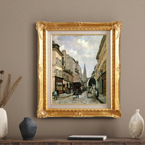 【油絵 直筆仕上げ】シスレー アルジャントイユの大通り F6 【額入り】 絵画 販売 6号 油彩 風景画 552×461mm 複製画 送料無料 プレゼント ギフト 開店祝い 開業祝い 退職祝い 新築祝い リビン