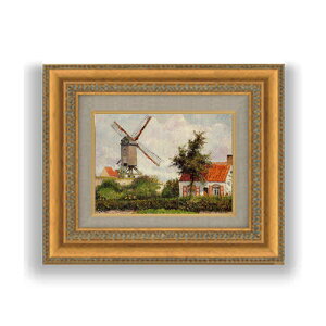 yG MdグzsT Windmill at Knocke, Belgium SMTCY z GMdl 372×303mm zKX b G A[g CeA Ǌ|