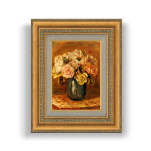 yG Mdグzm[ Roses in a Blue Vase SMTCY z GMdl 372×303mm zKX b G A[g CeA Ǌ|