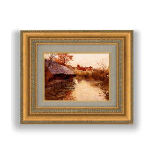 yG MdグzJC{bg A Morning River Scene SMTCY z GMdl 372×303mm zKX b G A[g CeA Ǌ|