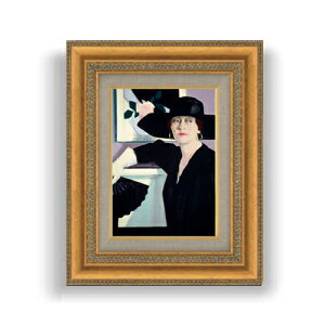 yG MdグztVXEJf Portrait of a Lady in Black SMTCY z GMdl 372×303mm zKX b G A[g CeA Ǌ|
