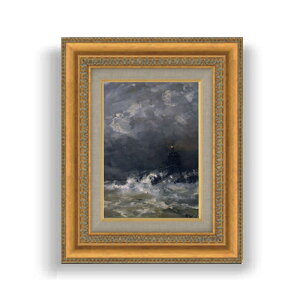yG MdグzX_t Lighthouse in Breaking Waves SMTCY z GMdl 372×303mm zKX b G A[g CeA Ǌ|