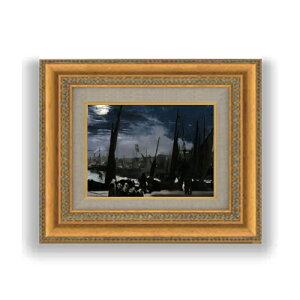 yG MdグzGhDA[E}l Clair de Lune sur le Port de Boulogne SMTCY z GMdl 372×303mm zKX b G A[g CeA Ǌ|