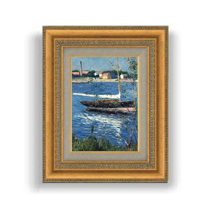 yG MdグzJC{bg Boat Moored on the Seine at Argenteuil SMTCY z GMdl 372×303mm zKX b G A[g CeA Ǌ|