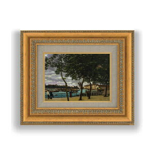 yG MdグzM} View of the Seine, Paris SMTCY z GMdl 372×303mm zKX b G A[g CeA Ǌ|