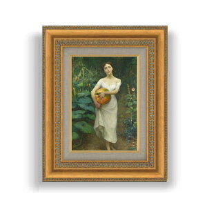 yG Mdグzt@EXg]i Young Girl Carrying a Pumpkin SMTCY z GMdl 372×303mm zKX b G A[g CeA Ǌ|