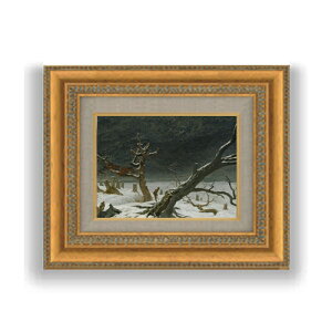 yG Mdグzt[hq Winter Landscape SMTCY z GMdl 372×303mm zKX b G A[g CeA Ǌ|