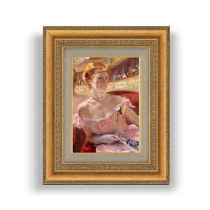 yG MdグzA[EJTbg Woman with a Pearl Necklace in a Loge SMTCY z GMdl 372×303mm zKX b G A[g CeA Ǌ|
