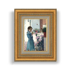 yG MdグzVj[ The girl with carnation SMTCY z GMdl 372×303mm zKX b G A[g CeA Ǌ|