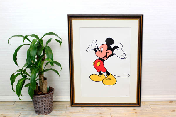 取引企業は交渉注視 美品 Sowa 大判 Reiser製作「ミッキーマウス」シルクスクリーン & 版画