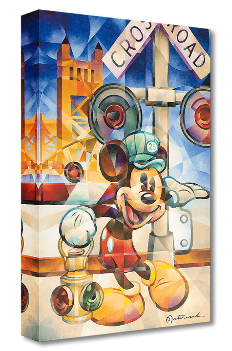 楽天市場 ディズニー ミッキーマウス ハッピー エンジニア 作品証明書 展示用フック付 限定1500部キャンバスジークレ インテリア アート Disney 絵画インテリア 輸入品 アートショップ フォームス