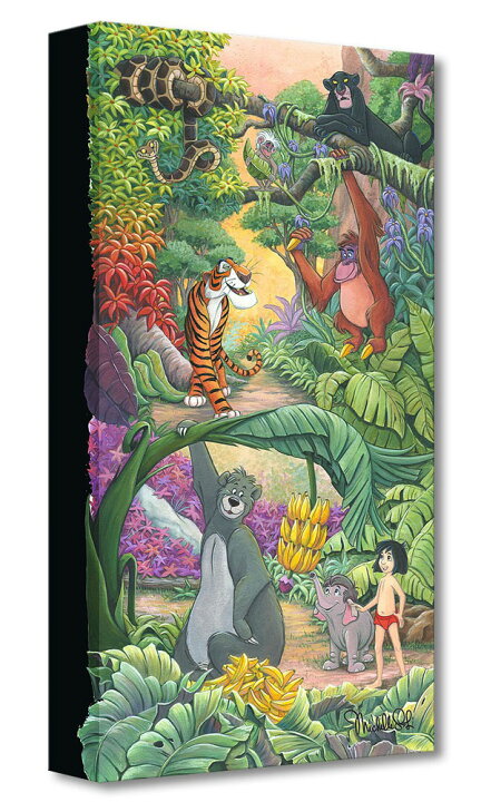 楽天市場 ディズニー ジャングル ブック ジャングルの家 作品証明書 展示用フック付 限定1500部キャンバスジークレ インテリア アート Disney 絵画インテリア 輸入品 アートショップ フォームス