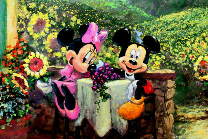 74 Off ディズニー ミッキーミニー トスカーナ ラブ 展示用フック付 限定1500部ファインアートポスター Motherandsonrealestate Com