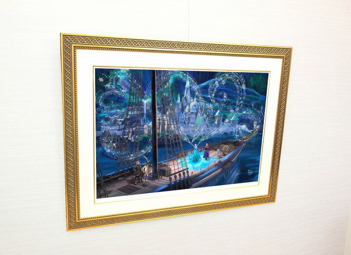 ディズニー 絵画 トーマス キンケード アナと雪の女王 ラブ アンド マジック 作品証明書 展示用フック付 限定ペーパージークレ インテリア アート Disney 絵画インテリア レビュー特典付き 輸入品 アートショップ フォームス