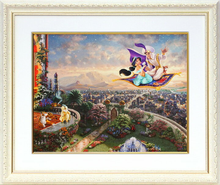 楽天市場】ディズニー 絵画 トーマス キンケード「アラジン」額縁2種 