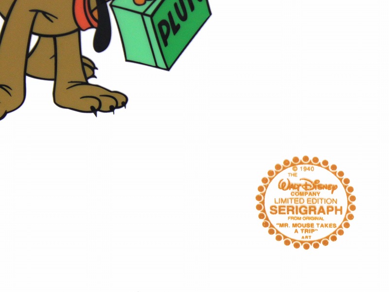 楽天市場】ディズニー・セル画「旅のミッキー&プルート」額縁2種選択可