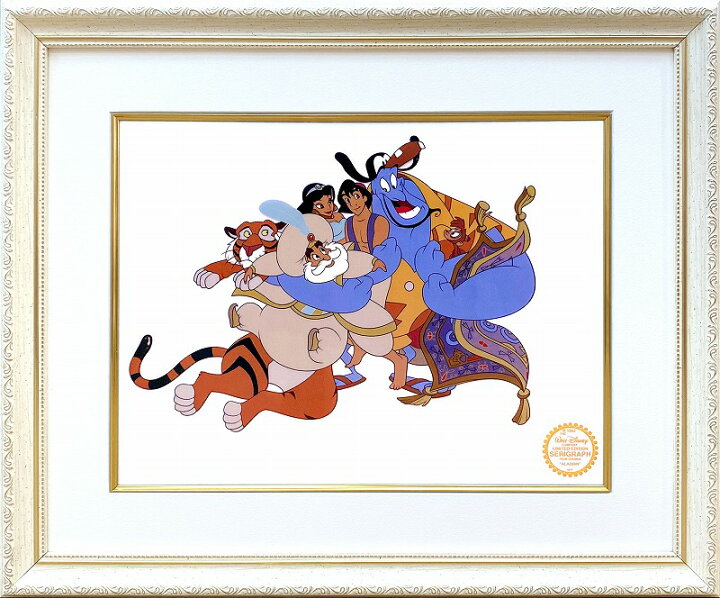楽天市場】ディズニー セル画「アラジン キャスト」額縁2種選択可 展示  