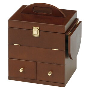 【レビュー特典付き】完成品 三面鏡付きコスメボックス コスメBOX メイク道具 収納 メイクミラー 3面鏡 ドレッサー 幅26cm