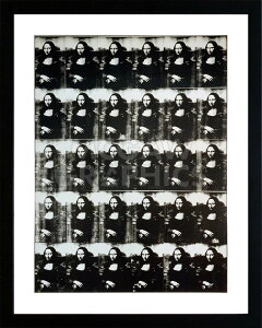 【レビュー特典付き】アンディ ウォーホル「モナ リザ/1人より30人の方が良い ,1963」展示用フック付ポスター ポップアート インテリア アート 絵画インテリア 模様替え 飾る アンディウォー