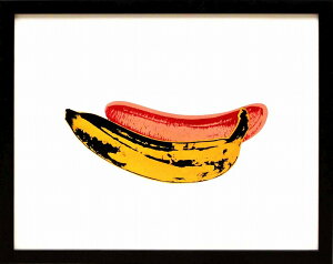【レビュー特典付き】アンディ ウォーホル「バナナ/Banana,1966」展示用フック付ポスター ポップアート インテリア アート 絵画インテリア 模様替え 飾る アンディウォーホル アンディーウォ