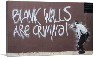 oNV[ A[gpl BANKSY BanksyuuN EH[Y N~i/Blank Walls Are CriminalvLoXW[N G |X^[ G oNV[i yAiz