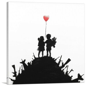 oNV[ A[gpl BANKSY Banksyue̋u̎q/Kids On a Gun HillvLoXW[N G |X^[ G oNV[i yAiz