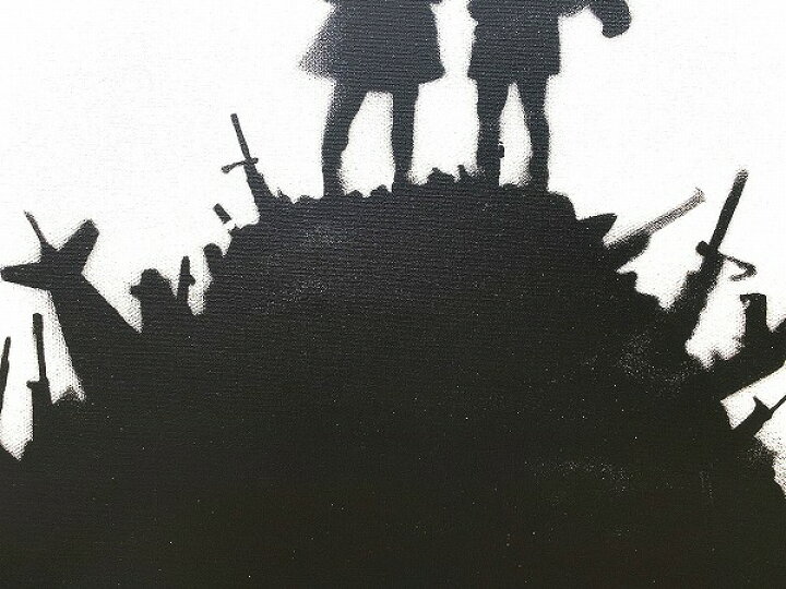 楽天市場】バンクシー アートパネル BANKSY Banksy「銃の丘の子供たち 