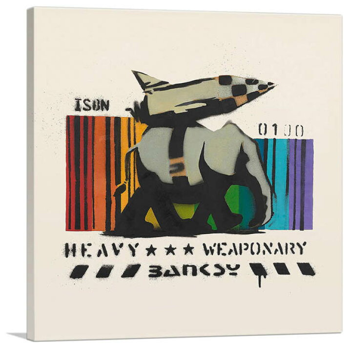 楽天市場 バンクシー アートパネル Banksy Banksy ロケット ボム エレファント Heavy Weaponry Rocket Bomb Elephant キャンバスジークレ 絵画 ポスター 絵 バンクシー作品 輸入品 アートショップ フォームス
