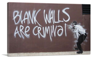 oNV[ A[gpl BANKSY BanksyuuN EH[Y N~i/Blank Walls Are CriminalvLoXW[N G |X^[ G oNV[i yAiz