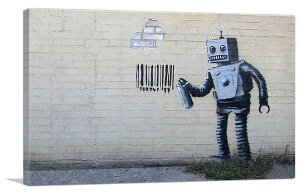 oNV[ A[gpl BANKSY BanksyuRj[ ACh o[R[h {bg/Coney Island Barcode RobotvLoXW[N G |X^[ G oNV[i yAiz