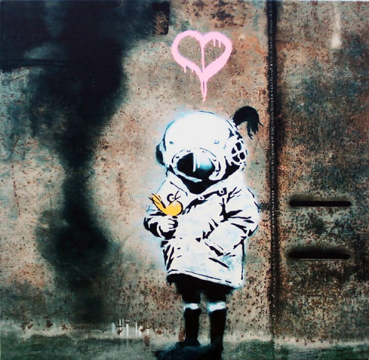 楽天市場 バンクシー アートパネル Banksy Banksy スペースガール アンド バード Space Girl And Bird S キャンバスジークレ 絵画 ポスター 絵 バンクシー作品 輸入品 アートショップ フォームス