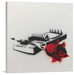 oNV[ A[gpl BANKSY Banksyu[Y C }EX gbv/Rose in Mouse Trap(S)vLoXW[N G |X^[ G oNV[i yAiz