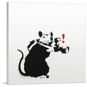 �y�}���\������N�[�|���z�o���N�V�[ �A�[�g�p�l�� BANKSY Banksy�u�p�p���b�` ���b�g/Paparazzi Rat(S)�v�L�����o�X�W�[�N�� �G�� �|�X�^�[ �G �o���N�V�[��i �y�A���i�z