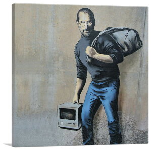 oNV[ A[gpl BANKSY BanksyuXeB[u WuY/Steve Jobs(S)vLoXW[N G |X^[ G oNV[i yAiz