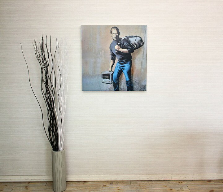 楽天市場】バンクシー アートパネル BANKSY Banksy「スティーブ 