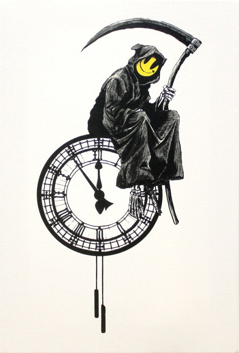 楽天市場 バンクシー アートパネル Banksy Banksy グリム リーパー Grim Reaper キャンバスジークレ 絵画 ポスター 絵 バンクシー作品 輸入品 アートショップ フォームス