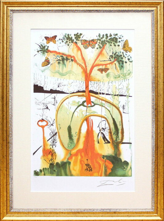 楽天市場】ダリ 絵画「不思議の国のアリス/狂ったお茶会」作品証明書 