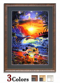 【楽天ランキング1位】ラッセン ディズニー アートポスター「ミッキー ミニー/シーサイド ロマンス」レビュー特典付き 額縁3色展開 アート 絵画 インテリア リビング 玄関 絵画 ポスター インテリア フレーム 額縁 壁掛け 飾る 展示 ギフト プレゼント 新築祝い 新生活