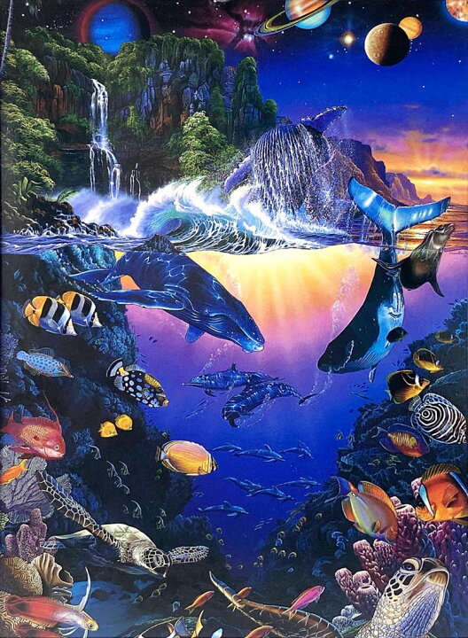楽天市場】ラッセン ミニアート「ザ コスモス」額縁 2種展開 絵画 