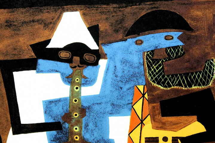 楽天市場】【マラソン限定クーポン】ピカソ 絵画「三人の音楽家」作品 