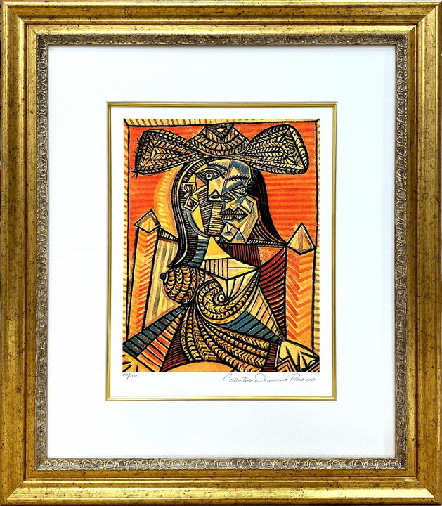 楽天市場】【レビュー特典付き】ピカソ絵画 ピカソ絵「帽子の女性 