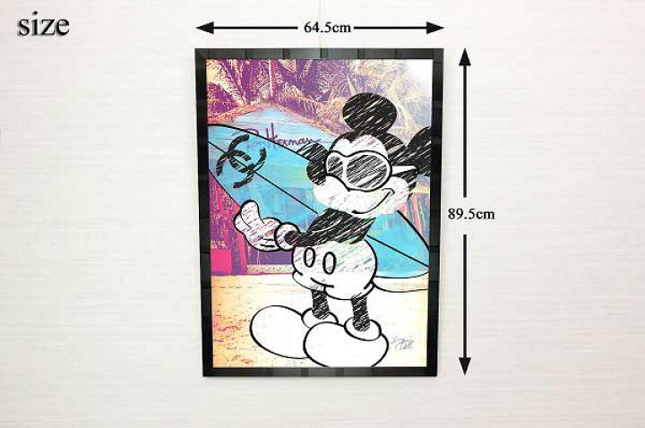 絵画 インテリア ディズニー×ブランドオマージュアート/スターデザイン「ミッキーマウス×シャネル」A1ポスター アートショップ フォームス