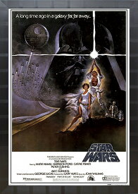 インテリアアート「スター・ウォーズ エピソード4/新たなる希望 Ver2」映画ポスター額装品 額縁3種選択可 ムービー ハリウッド