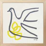 YUYA (ユウヤ) 絵画「希望の鳥」額付きアートポスター インテリア アートフレーム Raffinart ラフィナー…