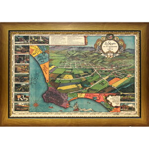 ポスター「ロサンゼルス,1871」プレゼント ギフト 各種お祝い 誕生日【インテリア】地図【絵画インテリア】