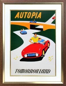 【レビュー特典付き】ディズニー「トゥモローランド/オートピア」展示用フック付ポスター テーマパークポスター ディズニーグッズ ディズニー絵画 プレゼント ギフト