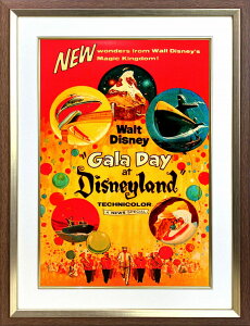 【レビュー特典付き】ディズニー「これがあなたのディズニーランド/Gala Day at Disneyland」展示用フック付ポスター テーマパークポスター ディズニーグッズ ディズニー絵画 プレゼント ギフト