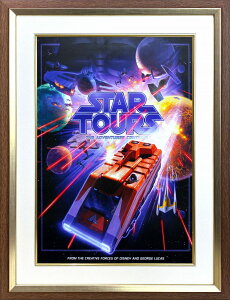 【レビュー特典付き】ディズニー「トゥモローランド/スター ツアーズ:ザ アドベンチャーズ コンティニュー」展示用フック付ポスター テーマパークポスター ディズニーグッズ ディズニー