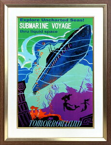 【レビュー特典付き】ディズニー「トゥモローランド/サブマリン ヴォヤッジ」展示用フック付ポスター テーマパークポスター ディズニーグッズ ディズニー絵画 プレゼント ギフト